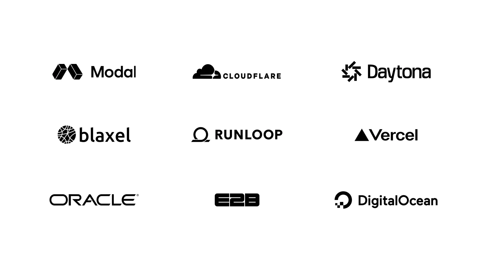 Proveedores de sandbox compatibles con Agents API
