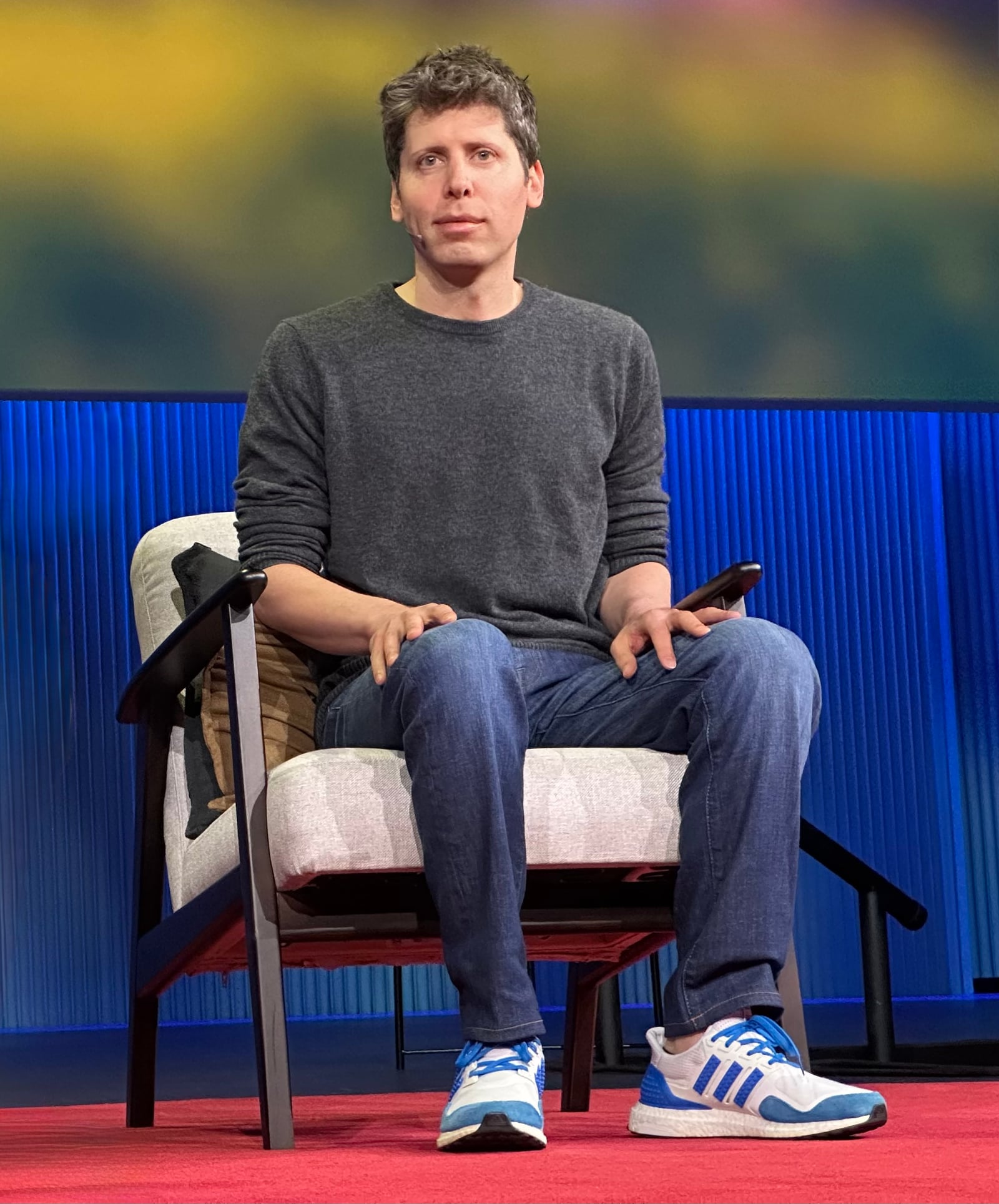 Sam Altman durante una intervención en TED en abril de 2025