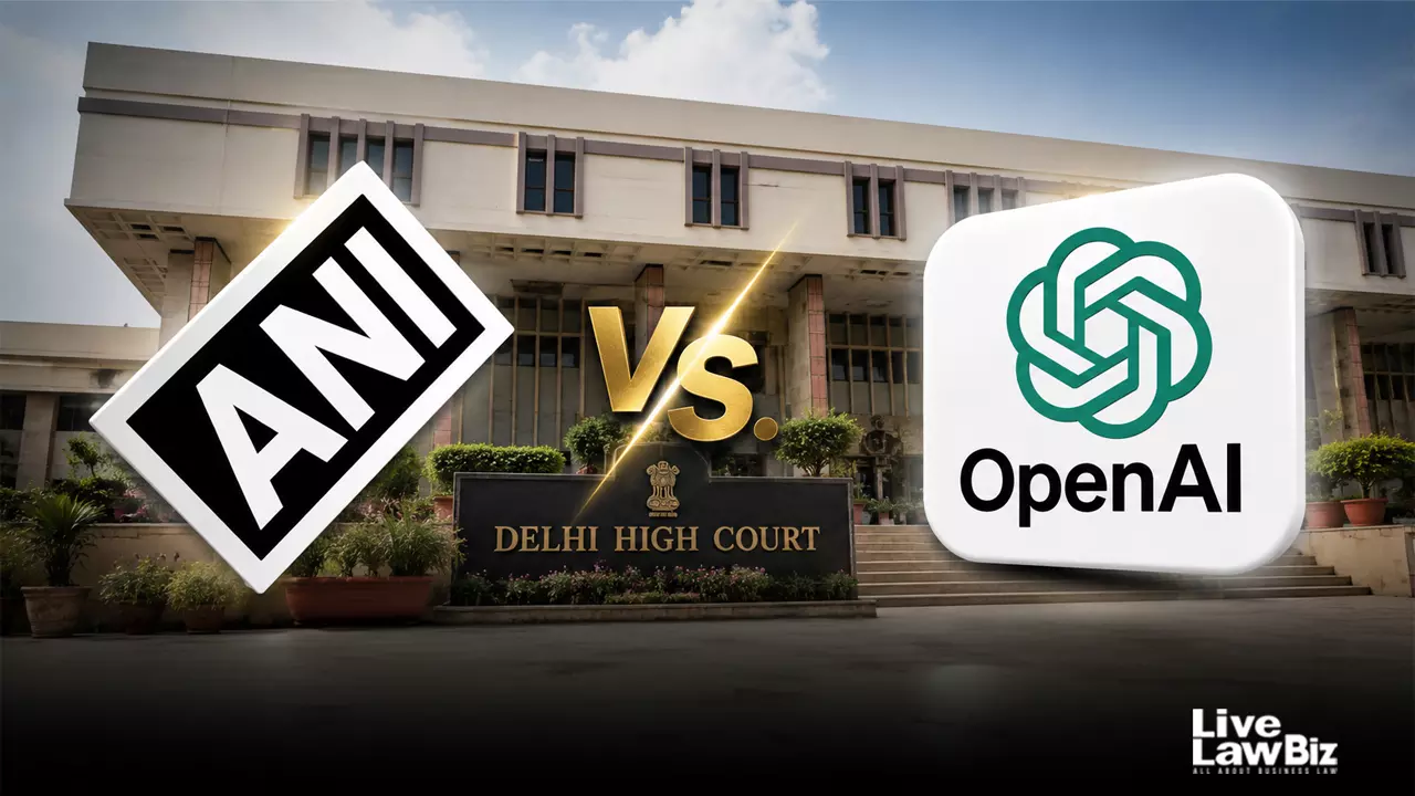 ANI and OpenAI logos in front of the Delhi High Court