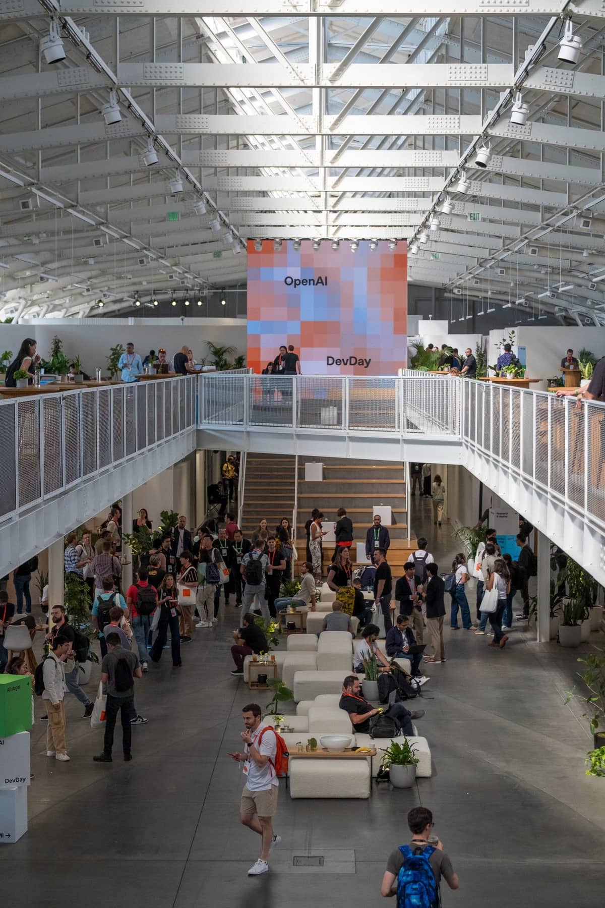 Attendees gather at OpenAI DevDay 2024