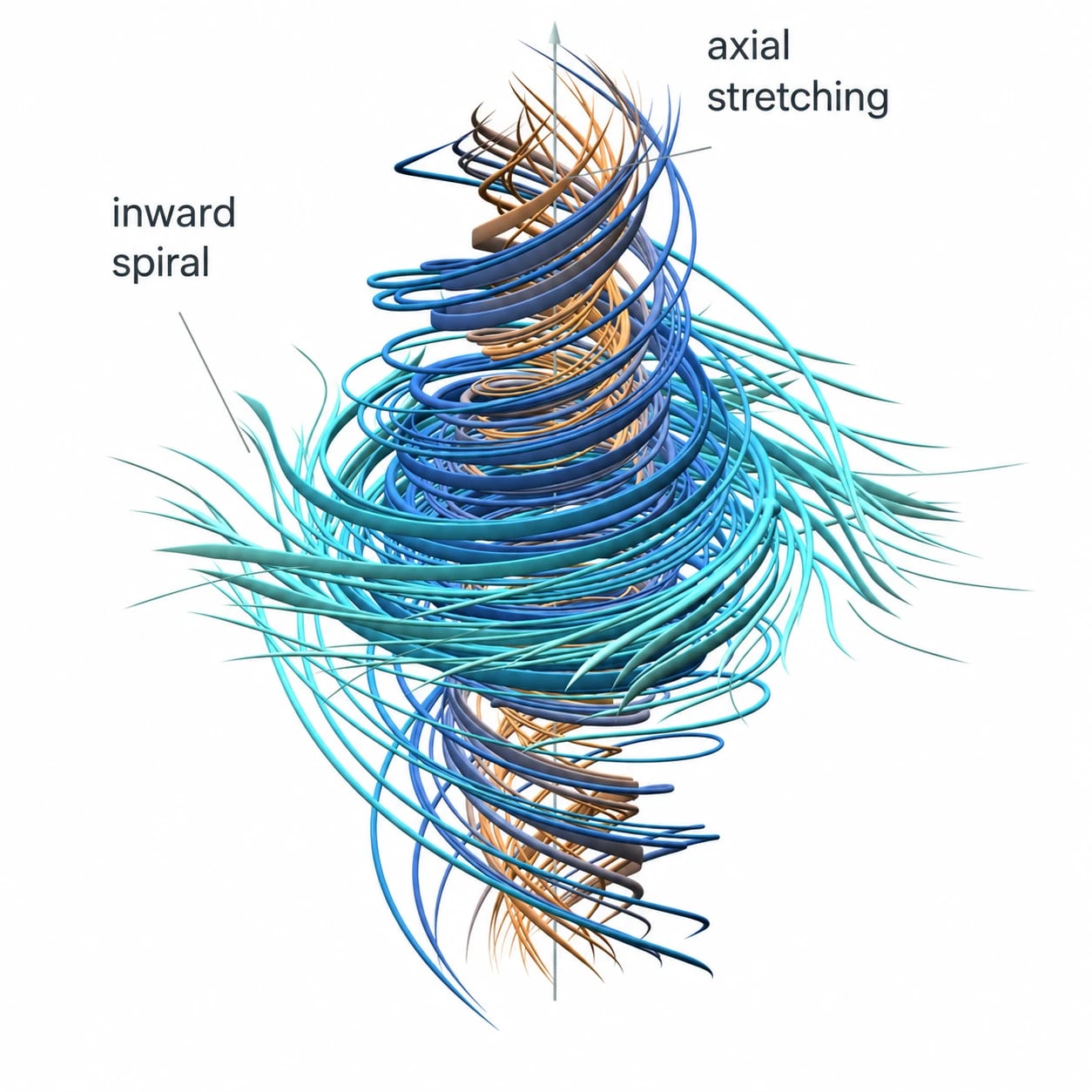 Visualization of the vortex in the mathematical construction presented by OpenAI