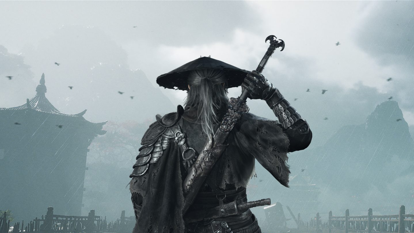 A Phantom Blade Zero warrior wields a sword in a sunlit bamboo forest