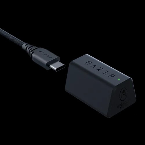 Razer HyperPolling Wireless receiver and USB cable