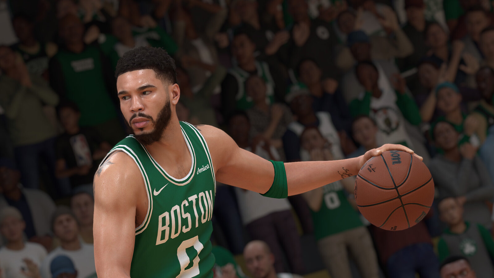 A basketball game in NBA 2K25, which loses its online modes on January 1, 2027