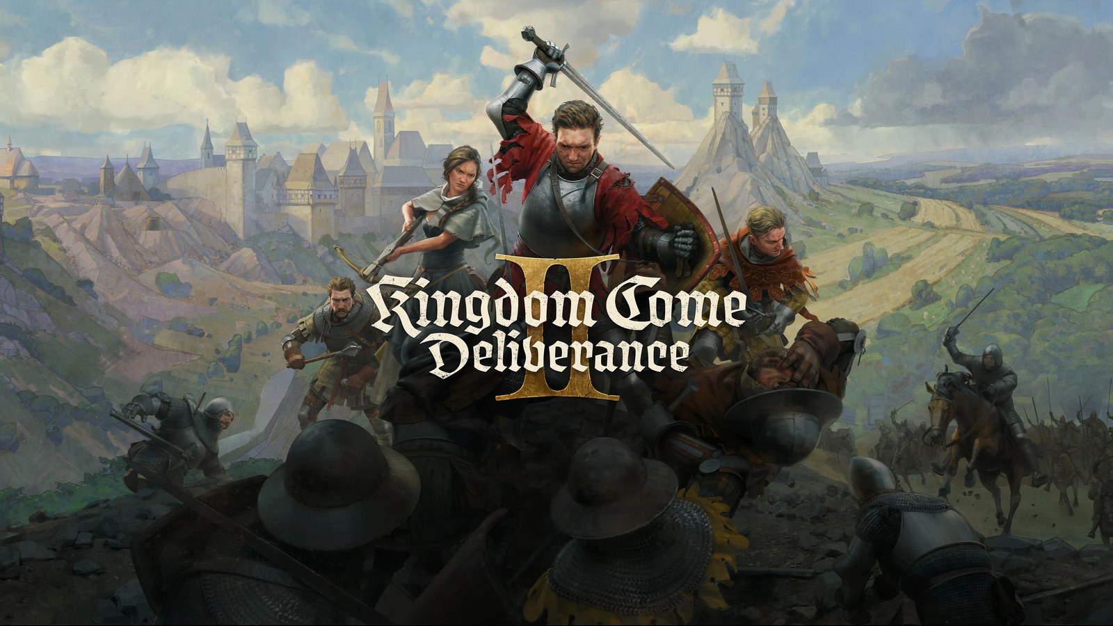 Arte principal de Kingdom Come: Deliverance II con Enrique espada en alto