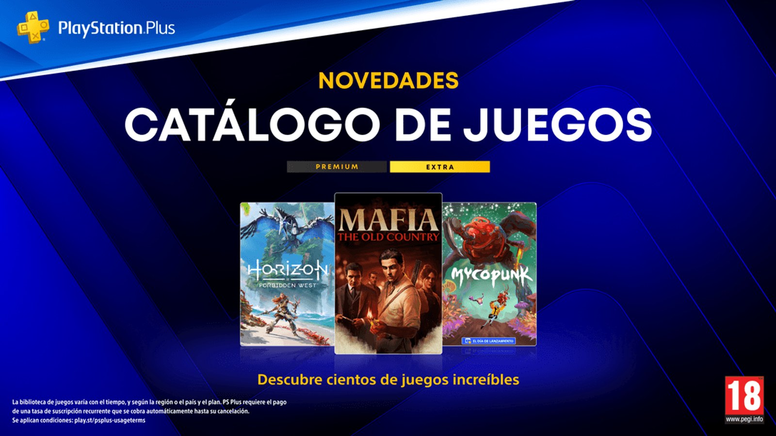 Mafia The Old Country, Horizon Forbidden West y Mycopunk en el anuncio de PS Plus de octubre