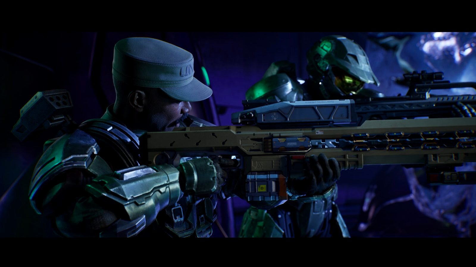 Jefe Maestro y el sargento Johnson en Halo