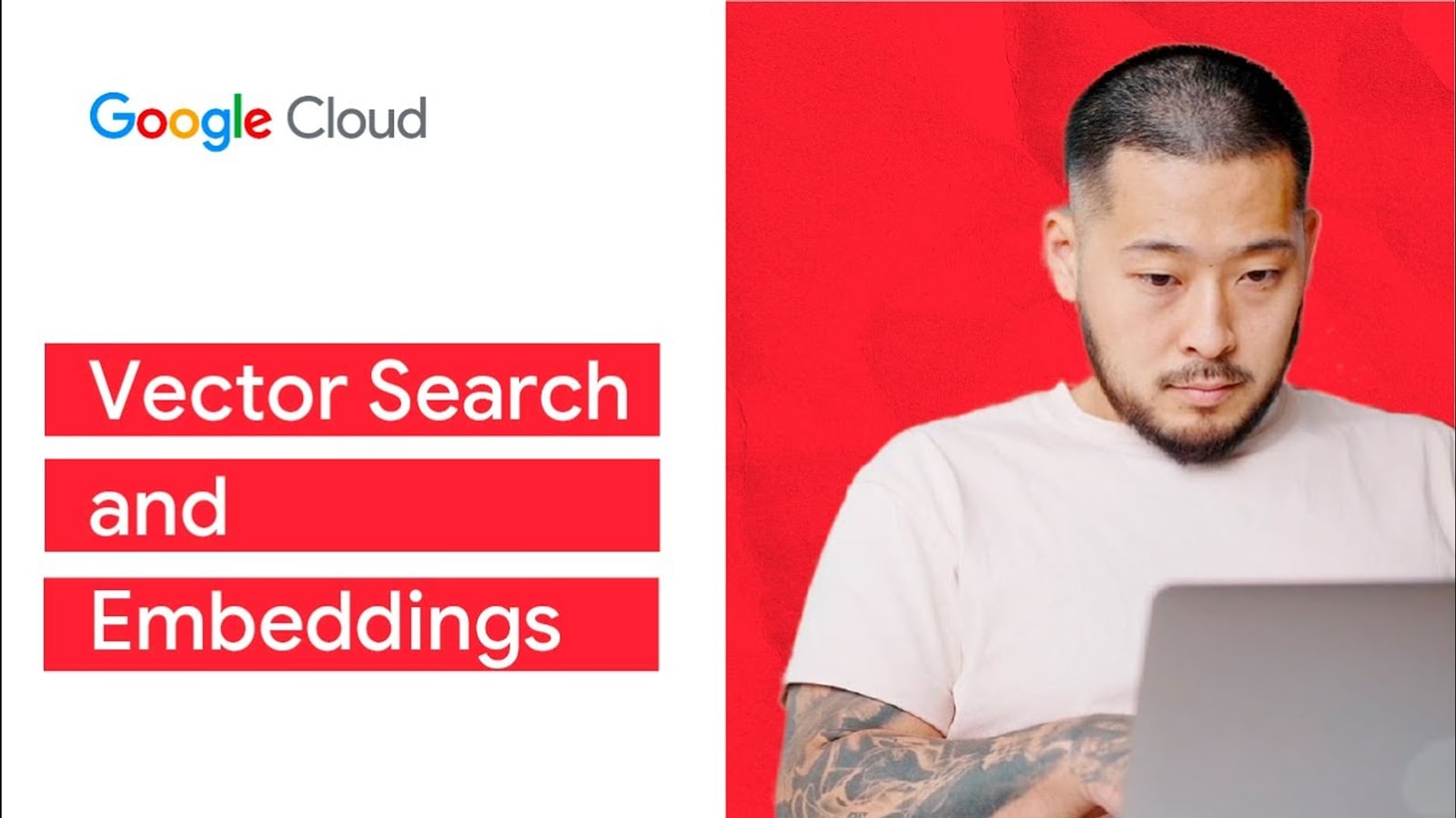 Especialista de Google Cloud trabaja con una búsqueda vectorial y embeddings