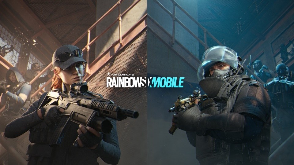 Armed operators in official Rainbow Six Mobile artwork