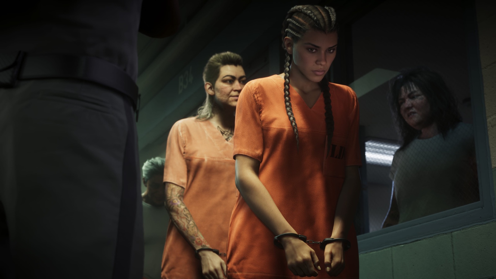 Lucia Caminos leaves prison in handcuffs in an official GTA 6 image