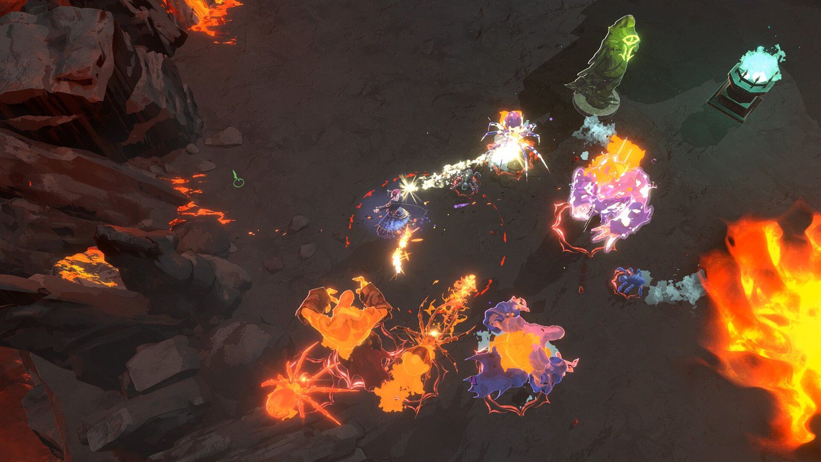 Attacks and fire effects in Shape of Dreams