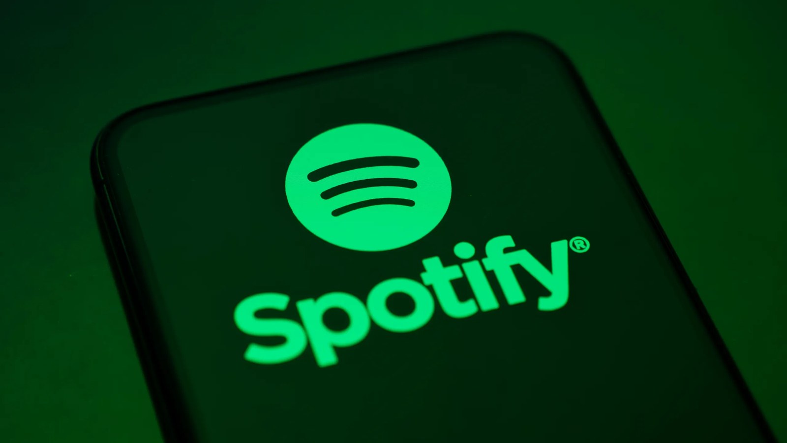 La aplicación de Spotify abierta en un teléfono móvil
