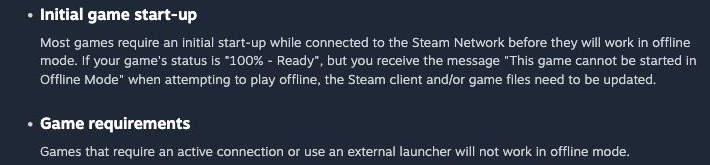 Ayuda de Valve sobre requisitos de conexión de los juegos