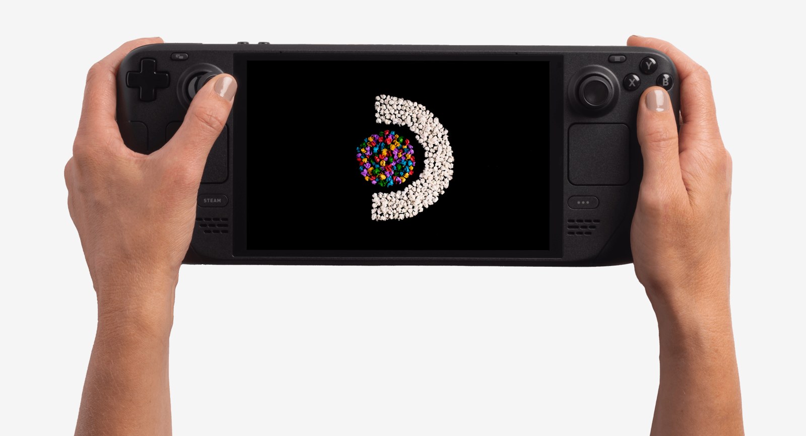 Steam Deck OLED in Valve’s official product imagery