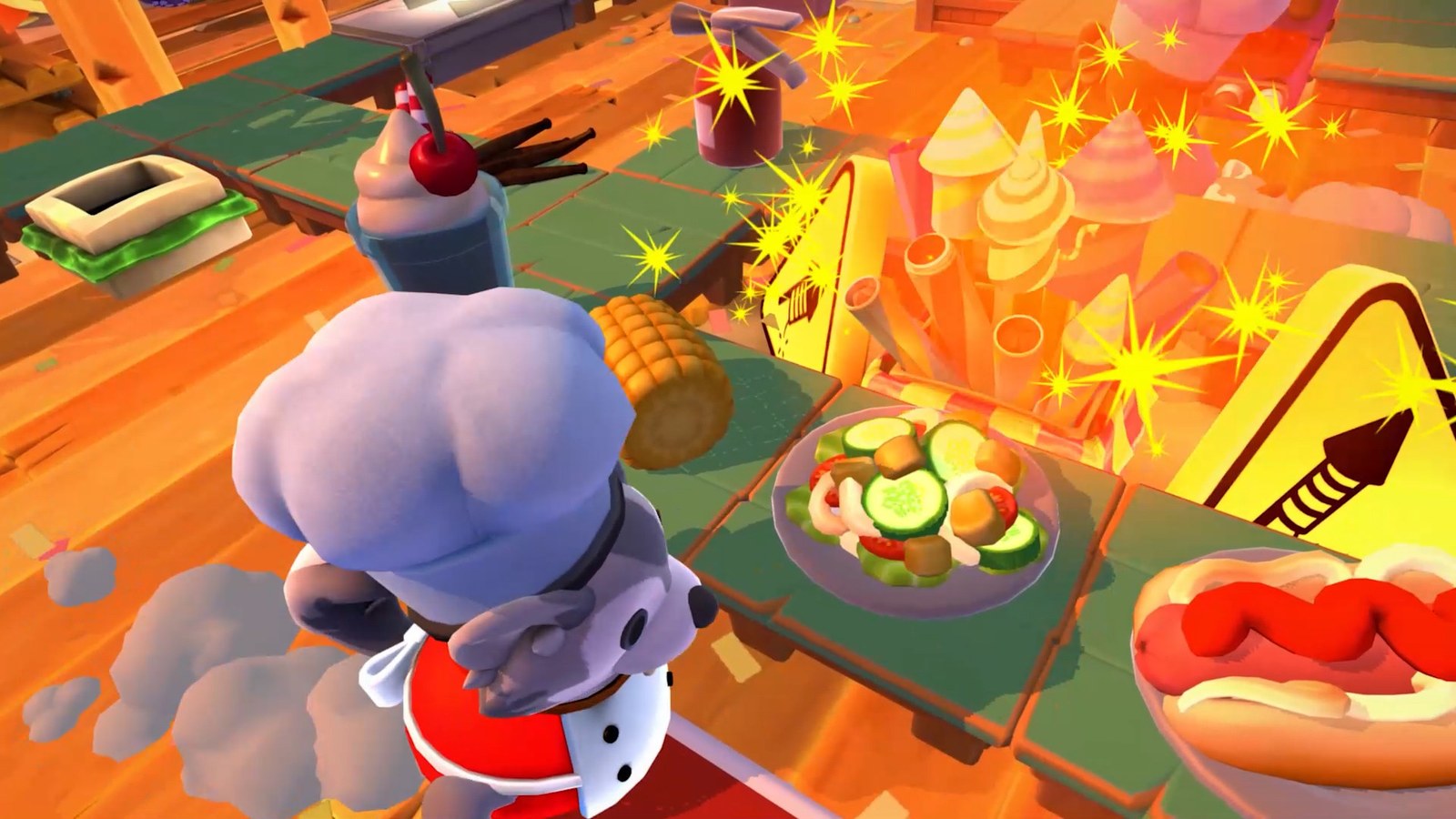 Co-op environment in Overcooked 2