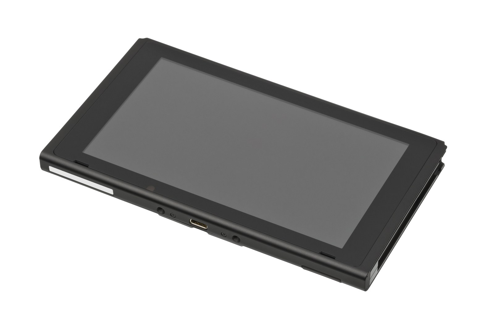 The original Nintendo Switch with its Joy-Con removed, showing the side rails