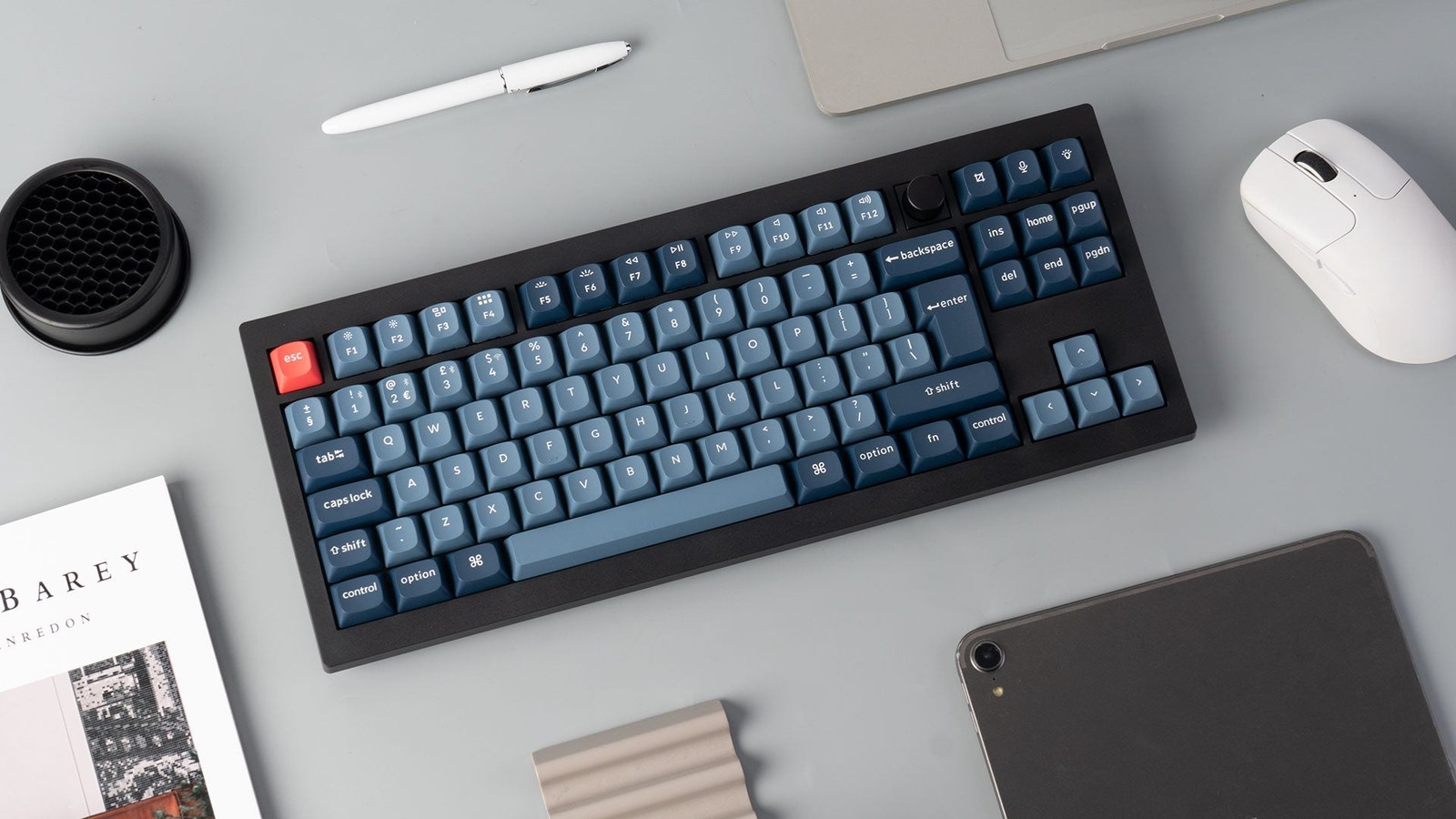 Keychron V3 Max with UK ISO layout on a desk