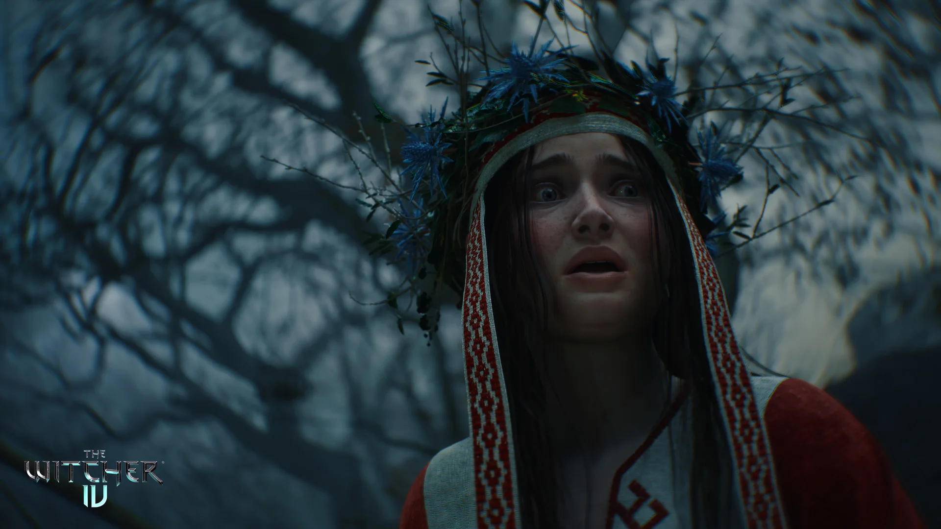 Una joven durante el ritual que aparece en el tráiler de The Witcher 4