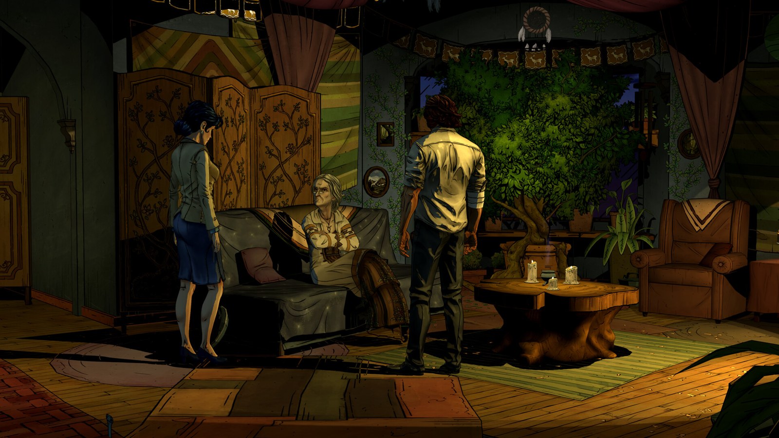 Bigby investigates Mr. Toad’s apartment in The Wolf Among Us Remastered