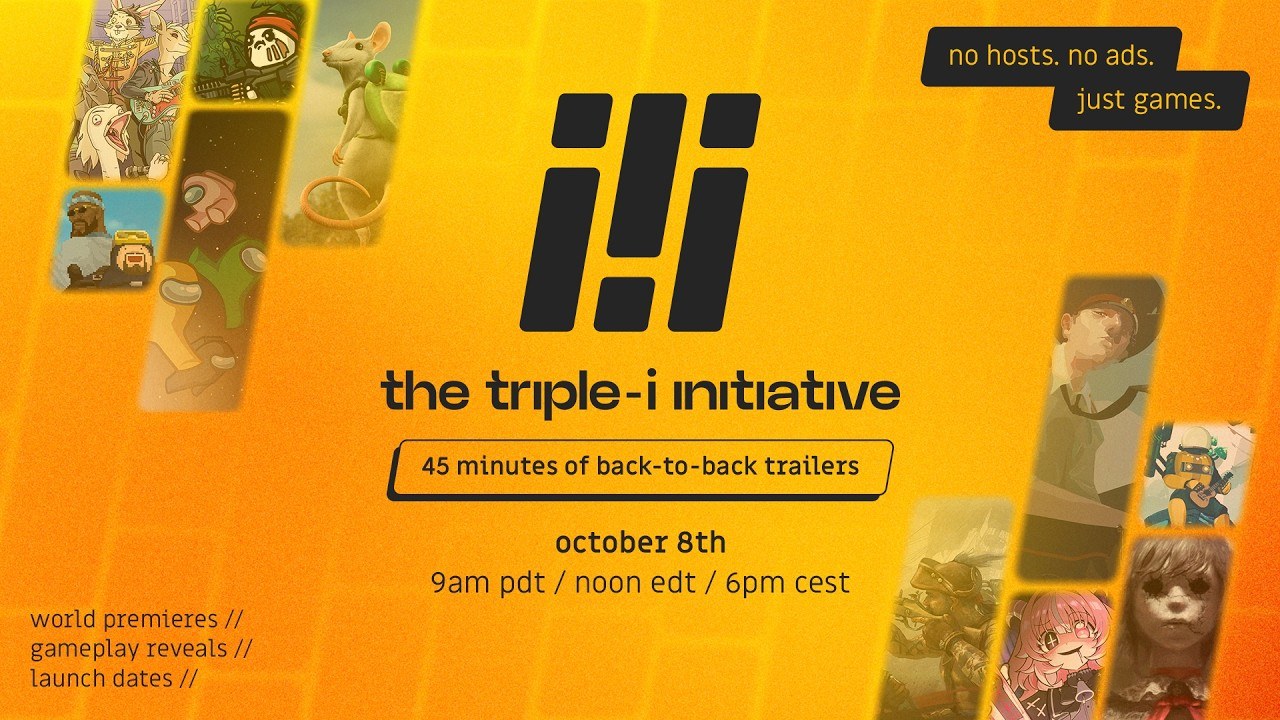 Official Triple-i Initiative broadcast artwork with its date and start times