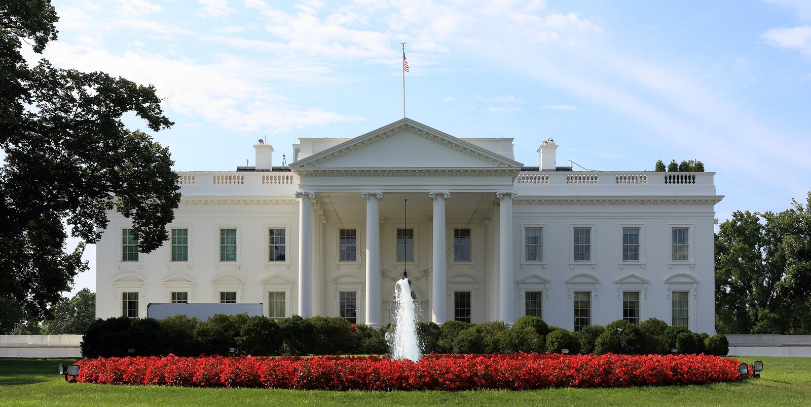 North facade of the White House in Washington