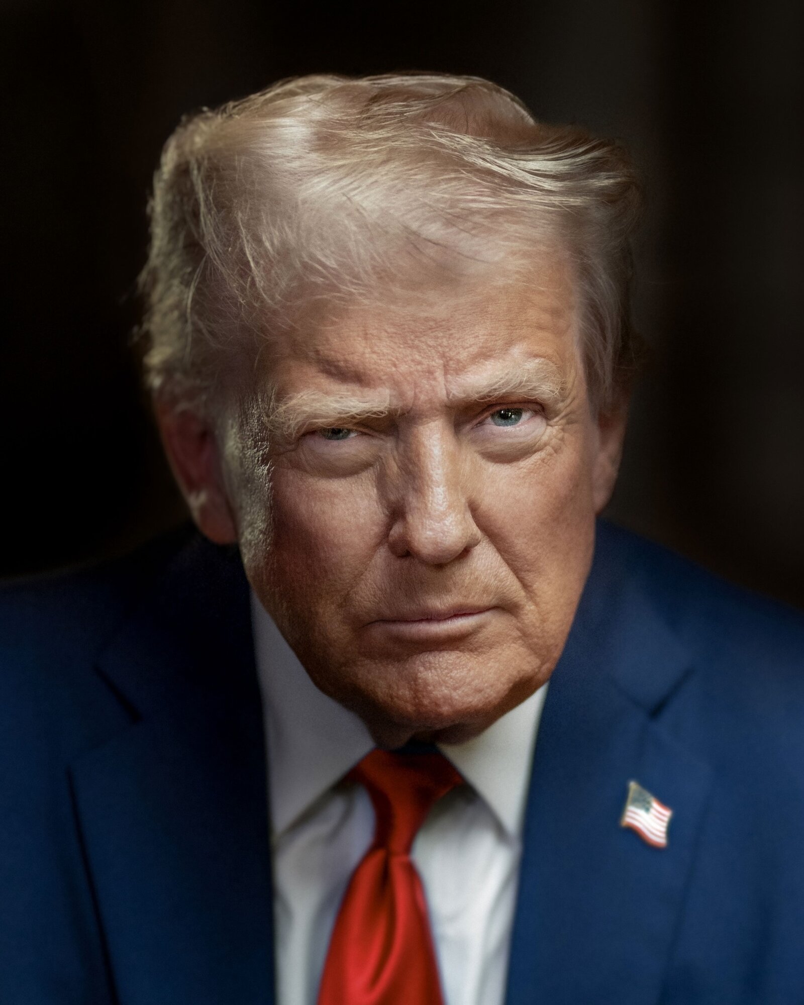 Retrato oficial de Donald Trump, presidente de Estados Unidos