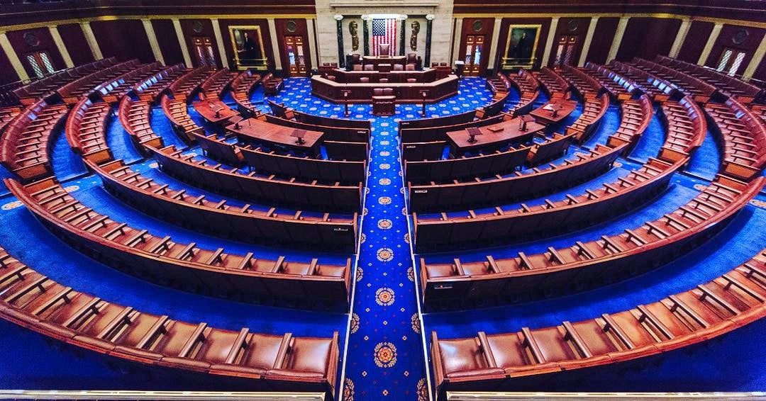 Archive photo: the empty United States House of Representatives chamber on February 27, 2017