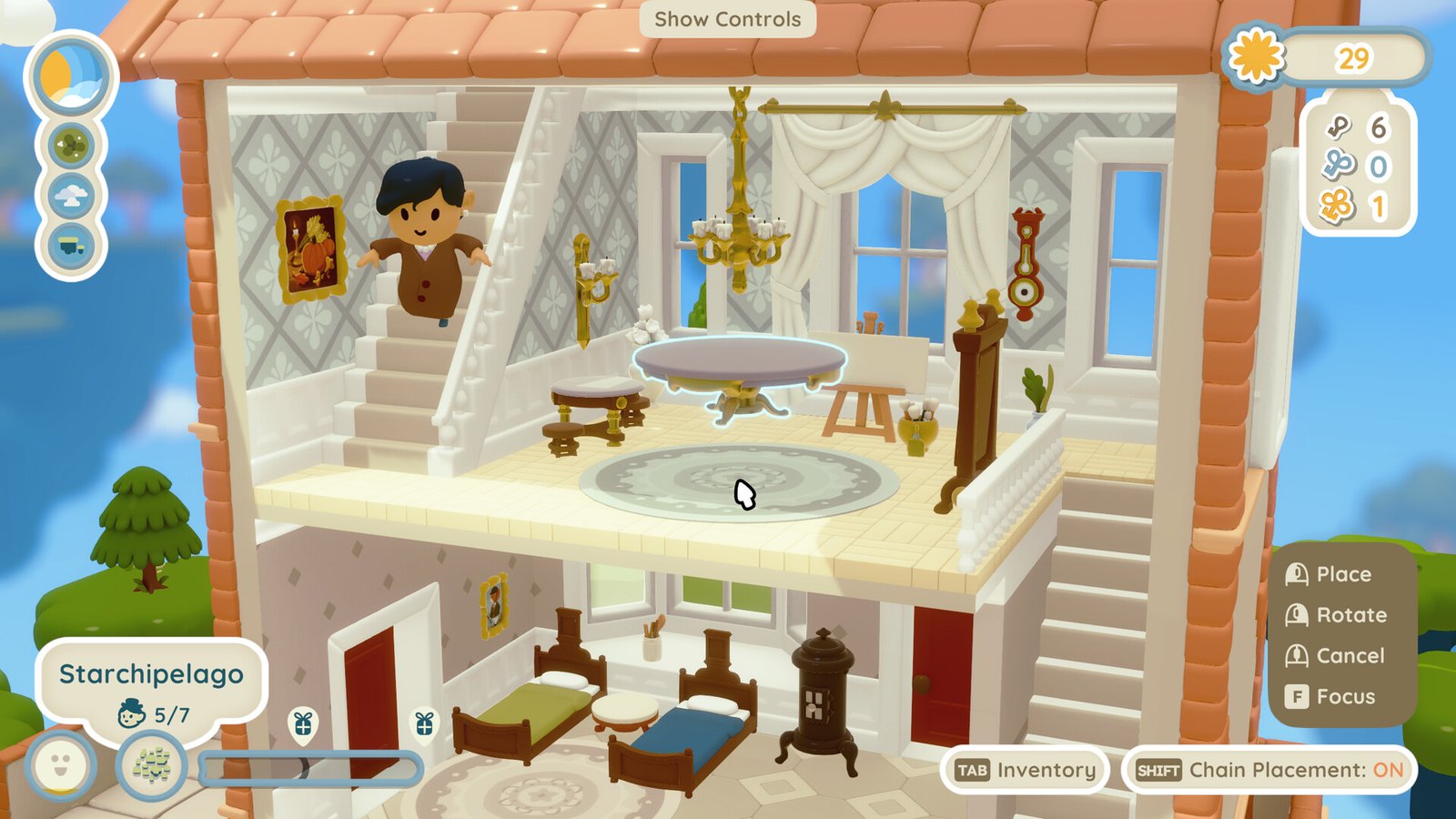 Decorating a house interior in Twinkleby