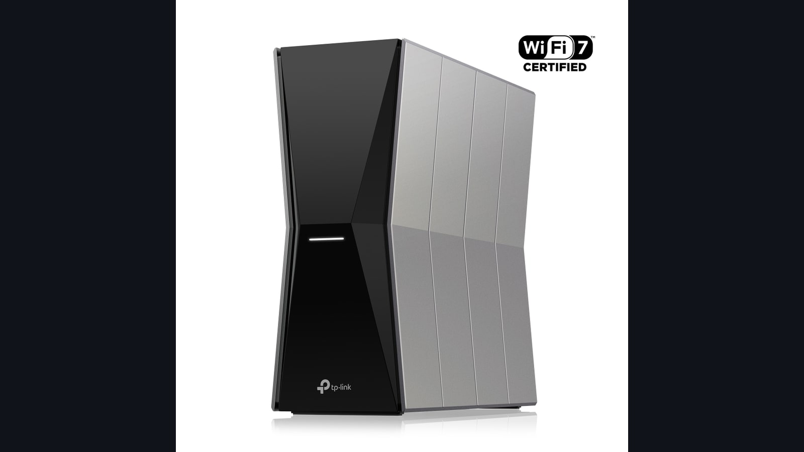 Router Wi-Fi 7 TP-Link Archer BE770 fotografiado sobre fondo oscuro