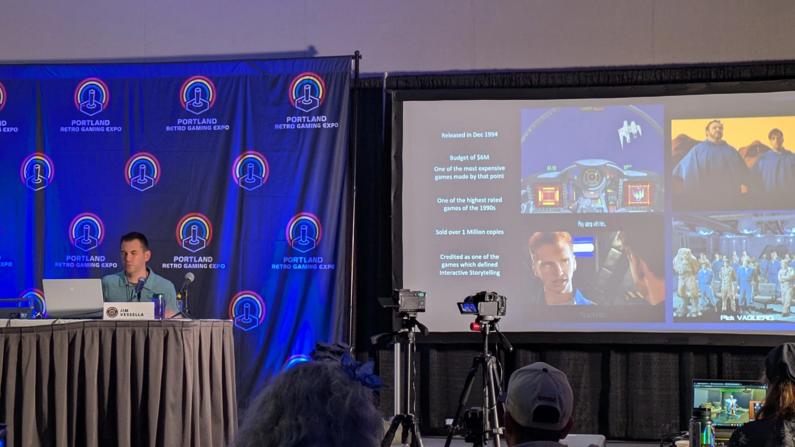 Jim Vessella presenta imágenes recuperadas de Wing Commander III en Portland