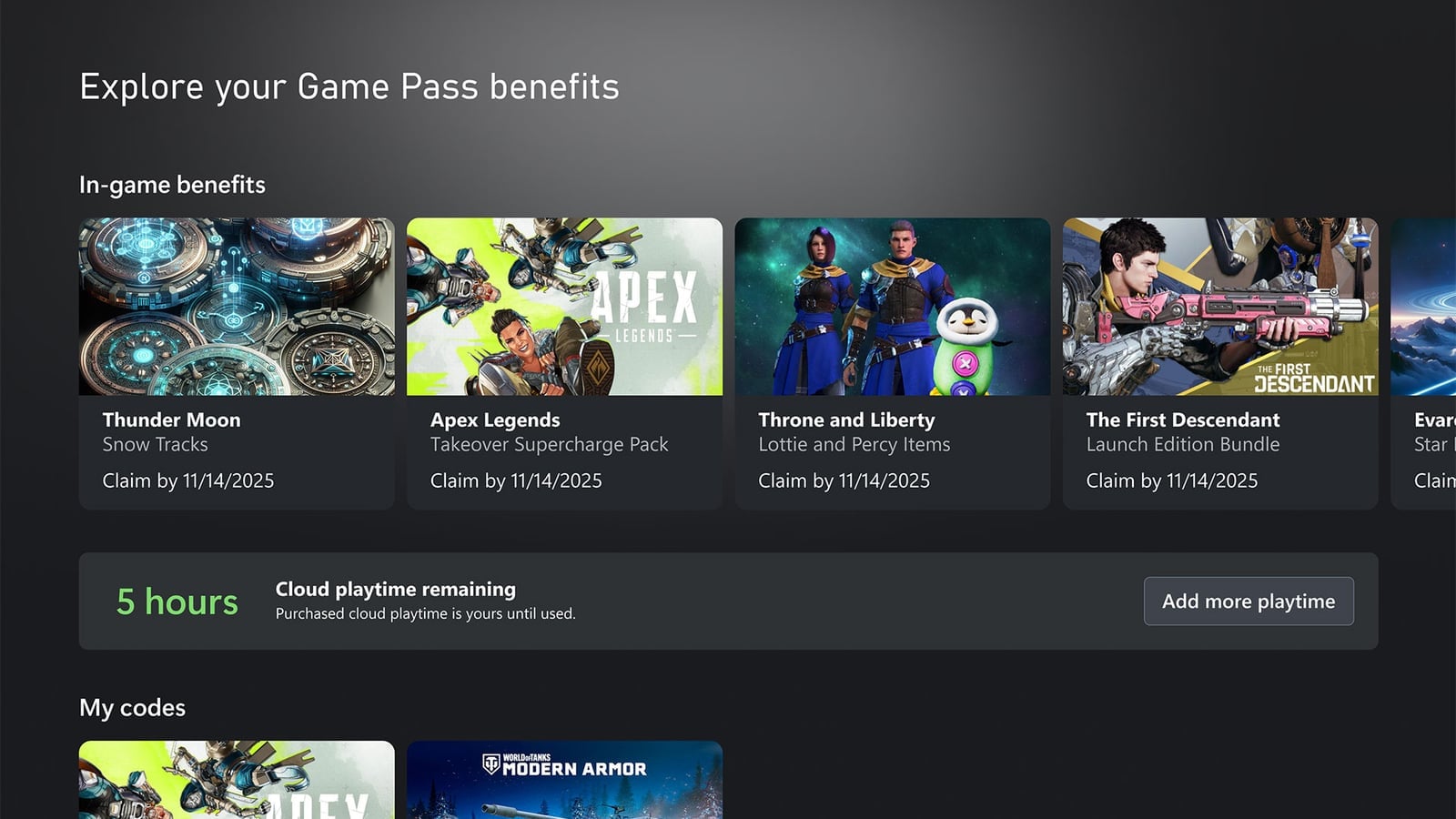 Los nuevos límites mensuales de Xbox Cloud Gaming