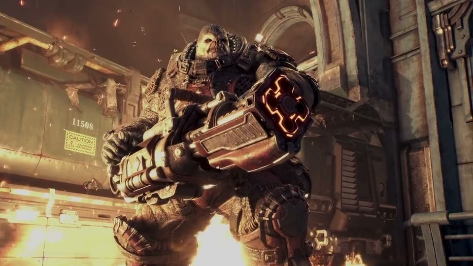 Escena de Gears of War: E-Day utilizada en la presentación visual de Xbox Labs