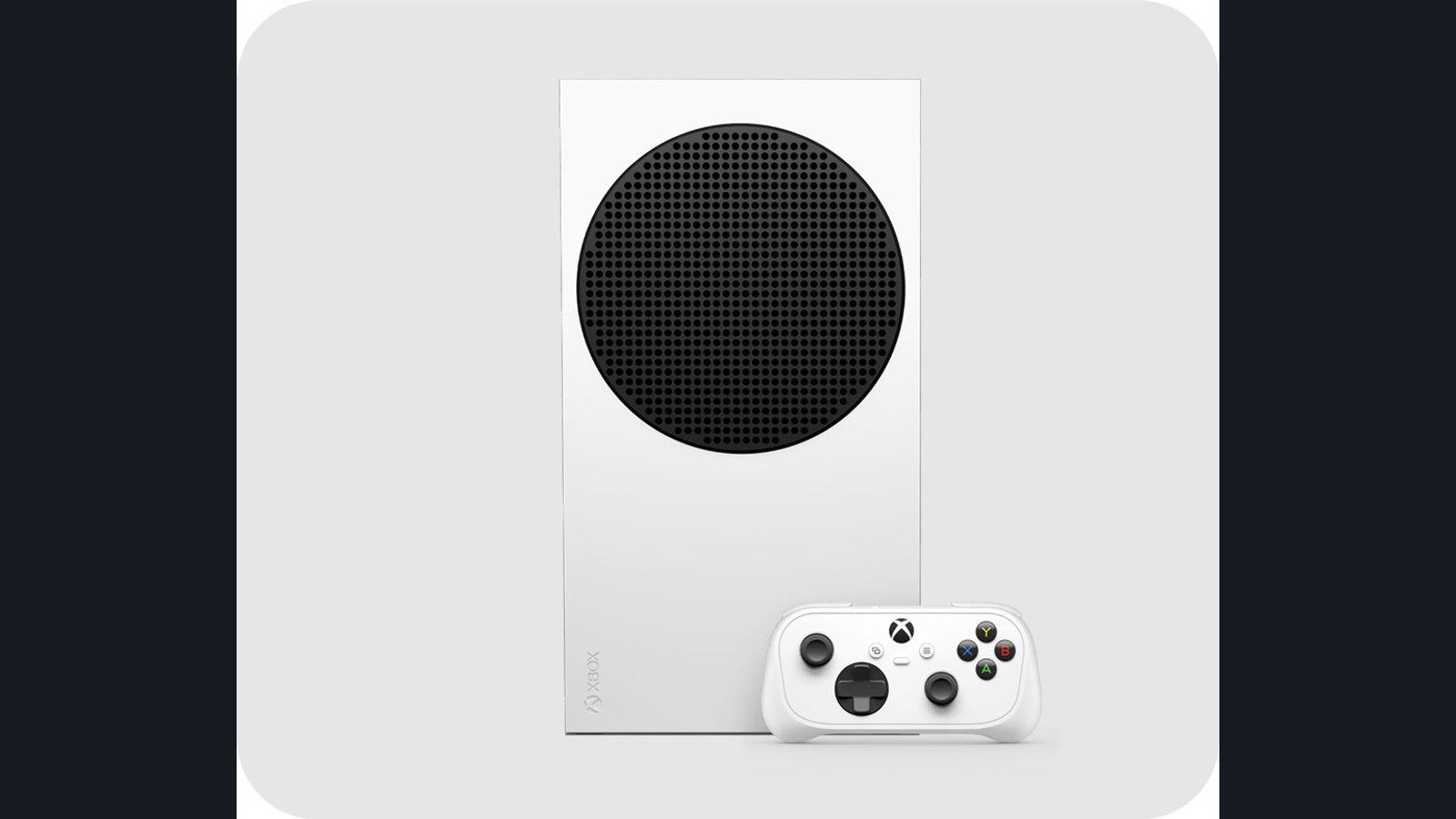 Xbox Nano beside an Xbox Series X|S console in an official product photograph