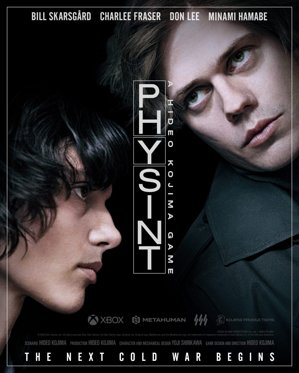 Bill Skarsgård y Charlee Fraser en el cartel de PHYSINT