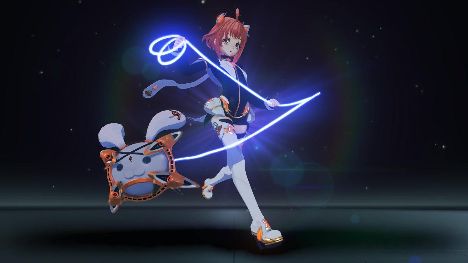 MOMO wields her energy weapon as a new Blade in Xenoblade Chronicles 2 for Nintendo Switch 2