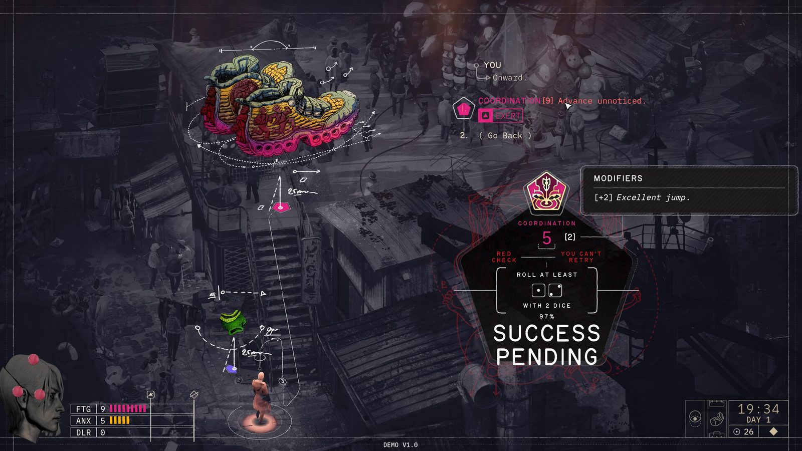 Hershel Wilk prepares a coordination check in a crowded Zero Parades market