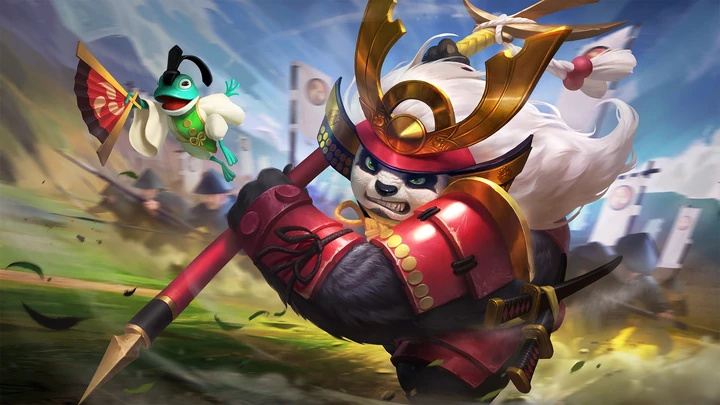 Samurái Akazonae, skin de Akai