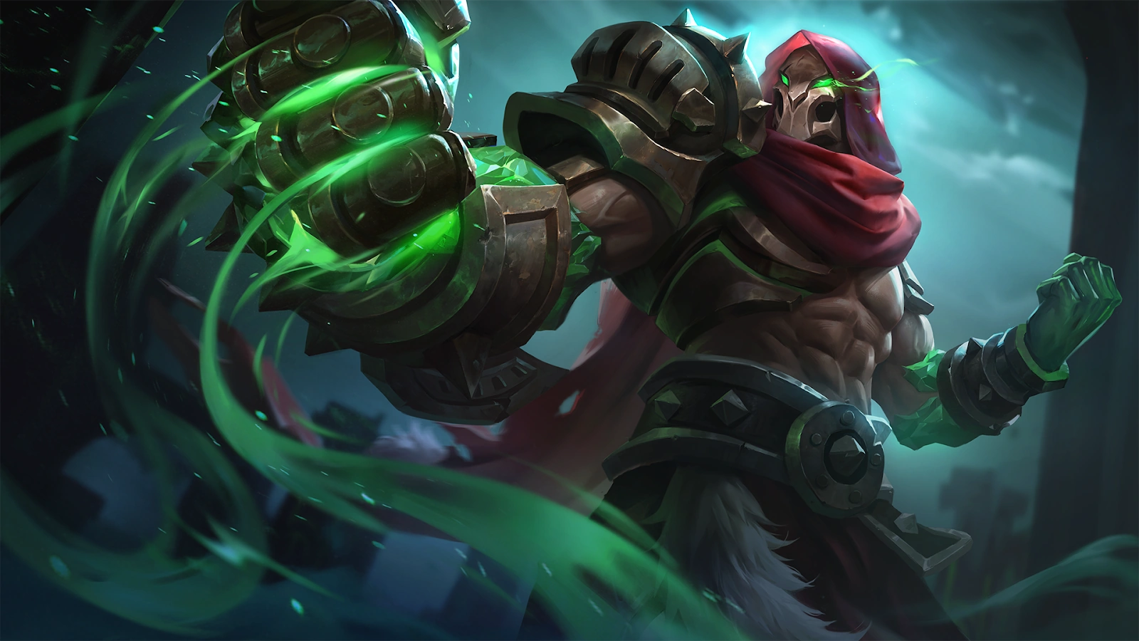Manto Rojo, skin de Aldous