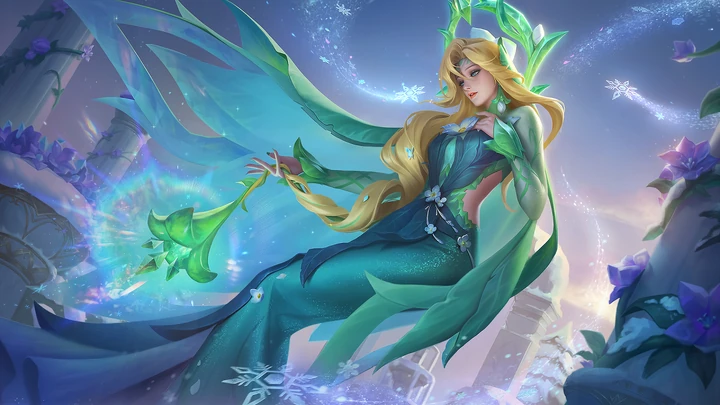 Trono de la Naturaleza, skin de Aurora