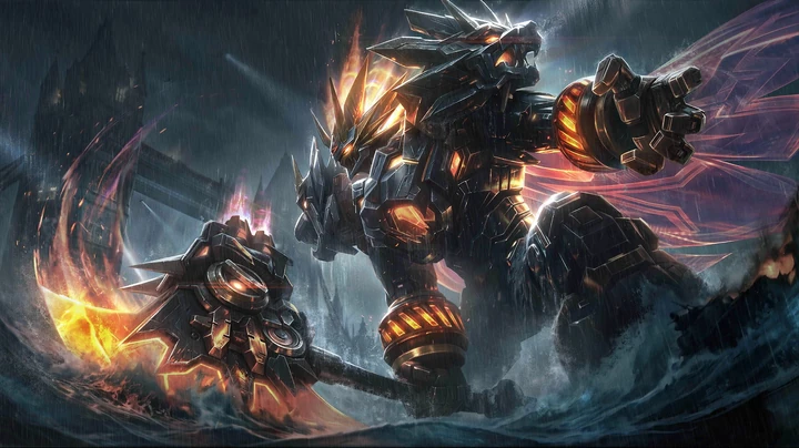 León de Corazón Vulcano, skin de Balmond