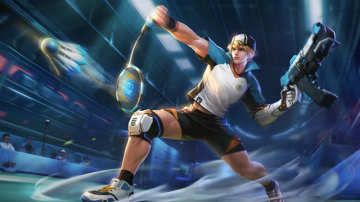 Campeón de Bádminton, skin de Clint