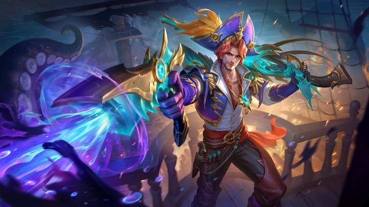 Capitán de los Arrecifes, skin de Clint