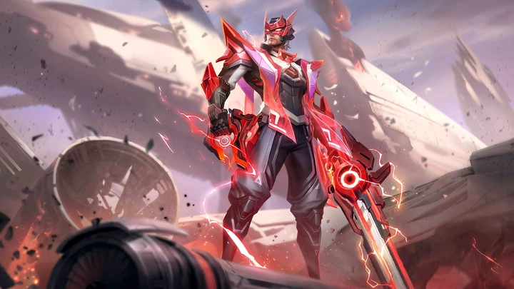 Explosión Carmesí, skin de Clint