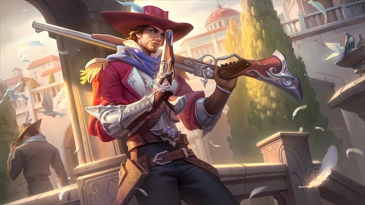 Scarlet Musketeer, skin de Clint