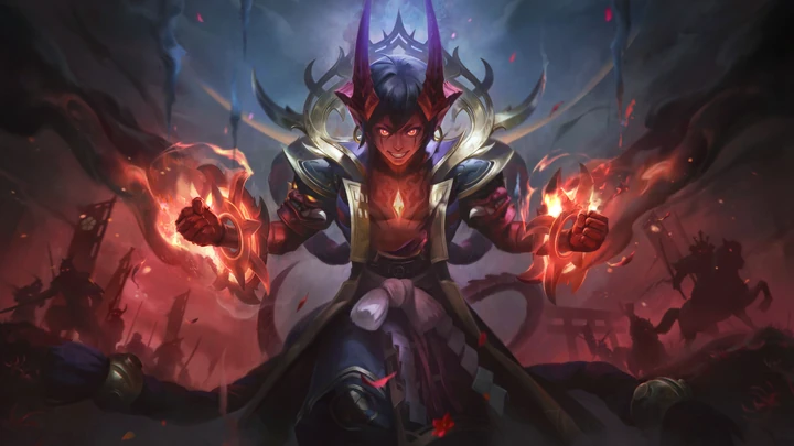 Llama de Naraka, skin de Dyrroth