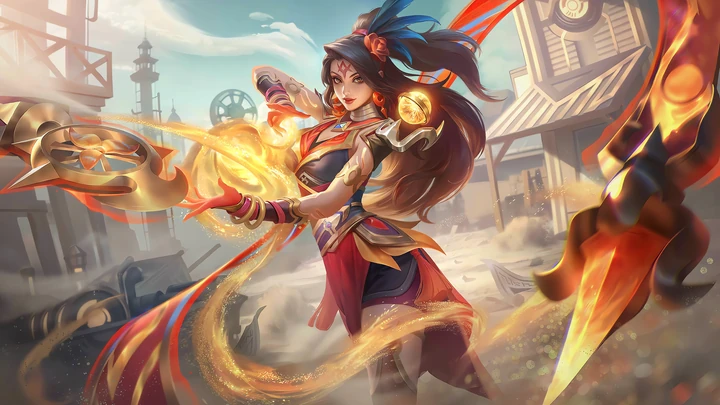 Sombra Llameante, skin de Esmeralda