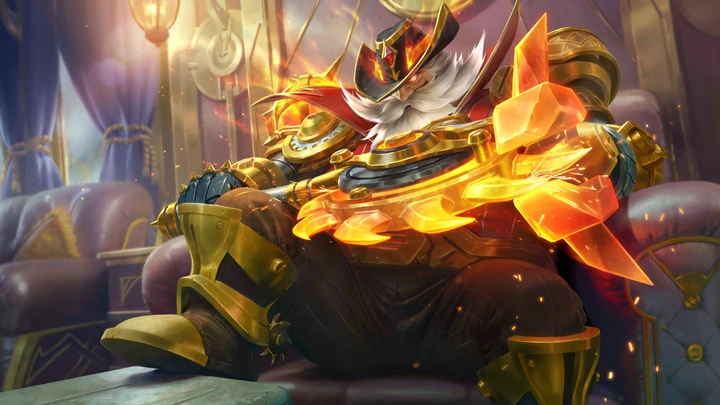 Hacha Llameante, skin de Franco