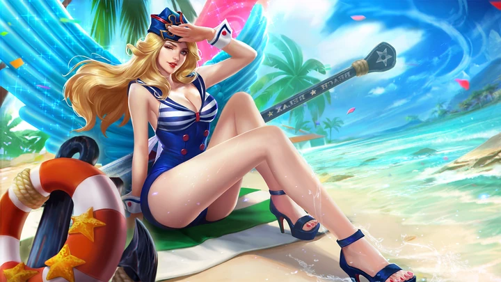 Encanto de Playa, skin de Freya