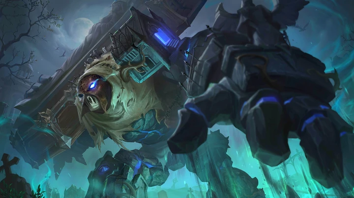 Guardián de la Tumba, skin de Grock