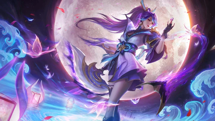 Ninja a la Luz de Luna, skin de Hanabi